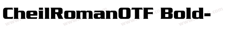 CheilRomanOTF Bold字体转换